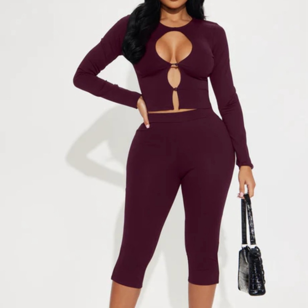 Date Night Burgundy Women's 2 piece